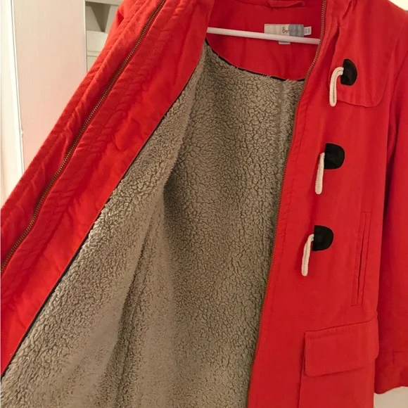 Boden Orange Toggle Coat - Picture 2 of 4